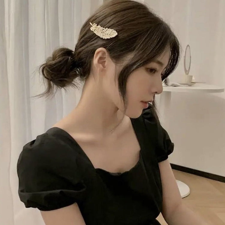 Alloy Colorful Hairpin Headgear Pearl Rhinestone Clip Set