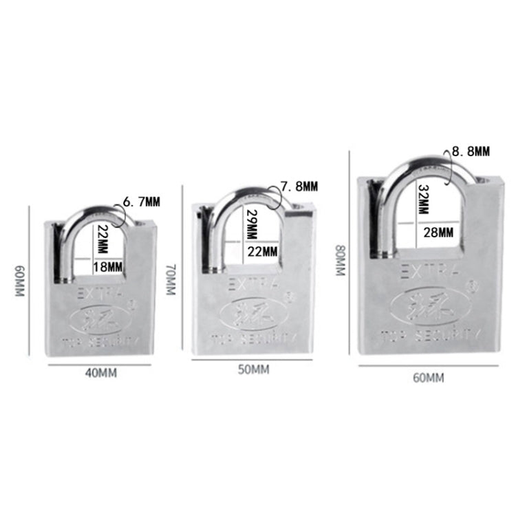 SIX-CYCLE Half-packed Blade Locks Anti-pick Locks, Size: