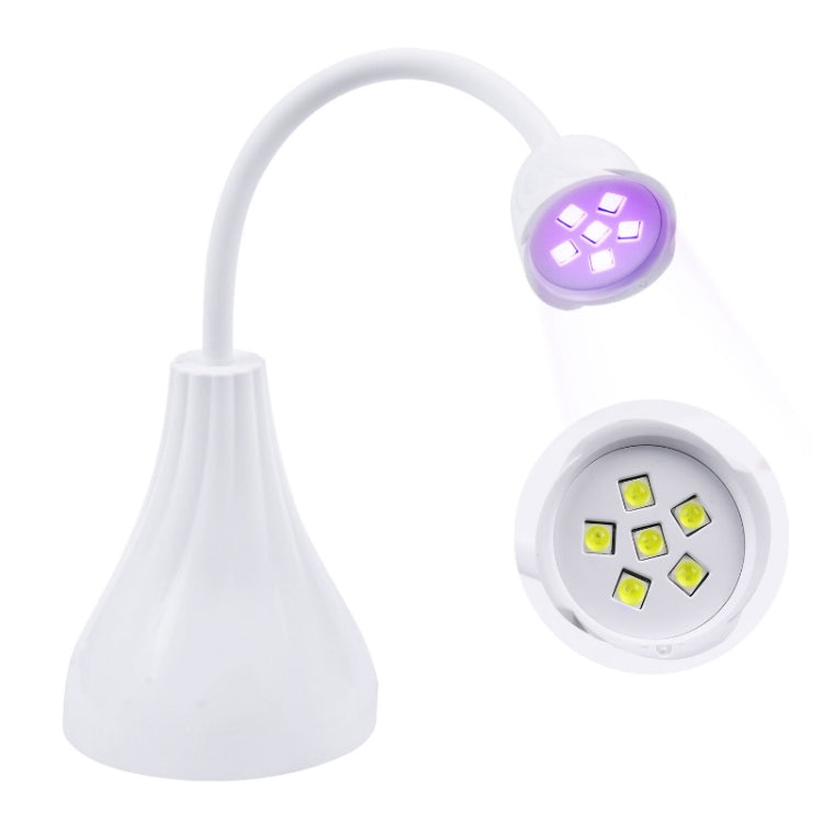 Portable USB Nail Art Rose Nail Polish Glue Phototherapy Lamp