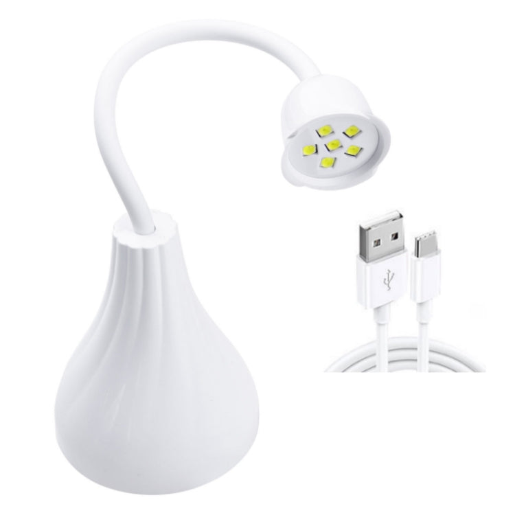 Portable USB Nail Art Rose Nail Polish Glue Phototherapy Lamp