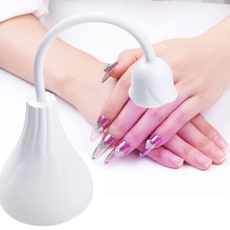 Portable USB Nail Art Rose Nail Polish Glue Phototherapy Lamp