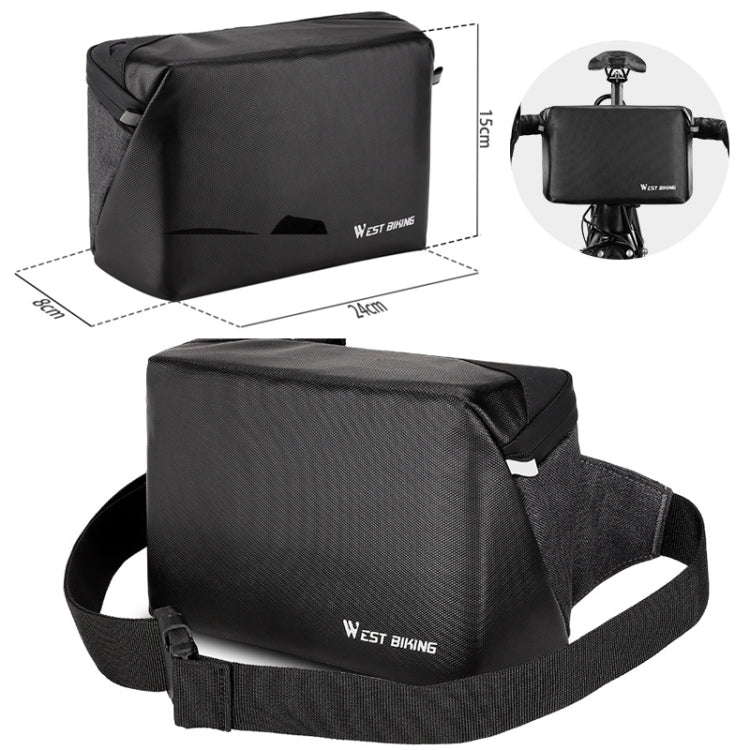 WEST BIKING YP0707298 Bicycle Handlebar Bag Multi-function Messenger Bag Scooter Head Bag