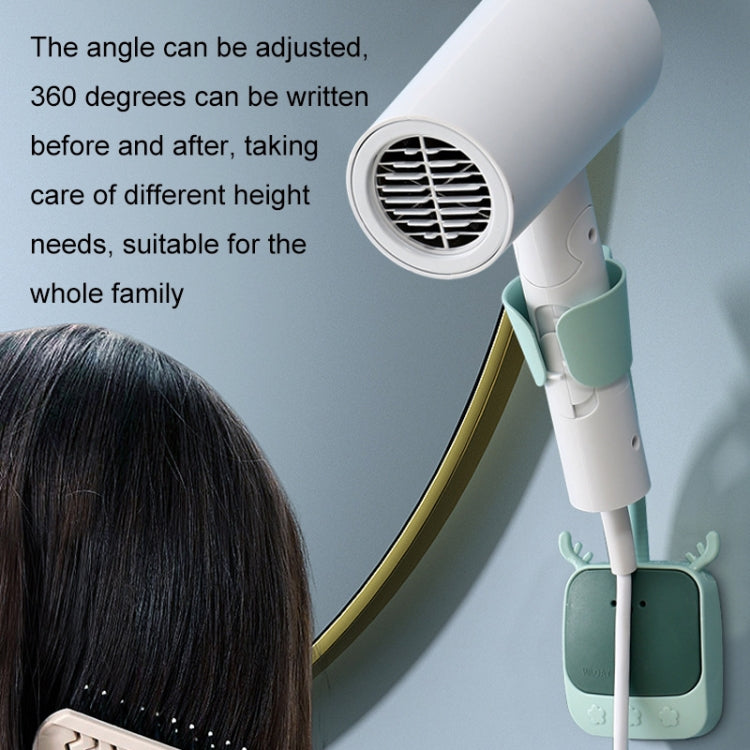 Hands Free Fixed Air Duct Wall Mount Hair Dryer Bracket