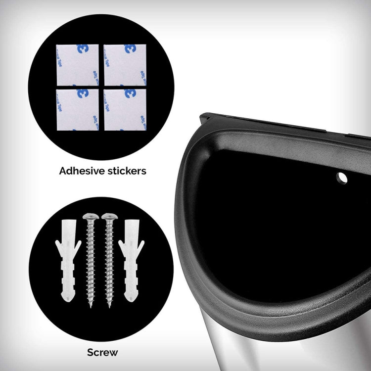 Stainless Steel Garbage Bag Storage Box Kitchen Wall Mounted Shoe Cover Bag