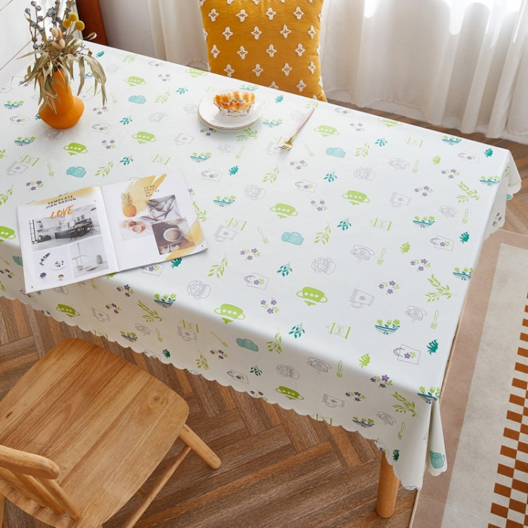 Rural Farm PVC Paper Waterproof Oil Wash Desktop Table Cloth