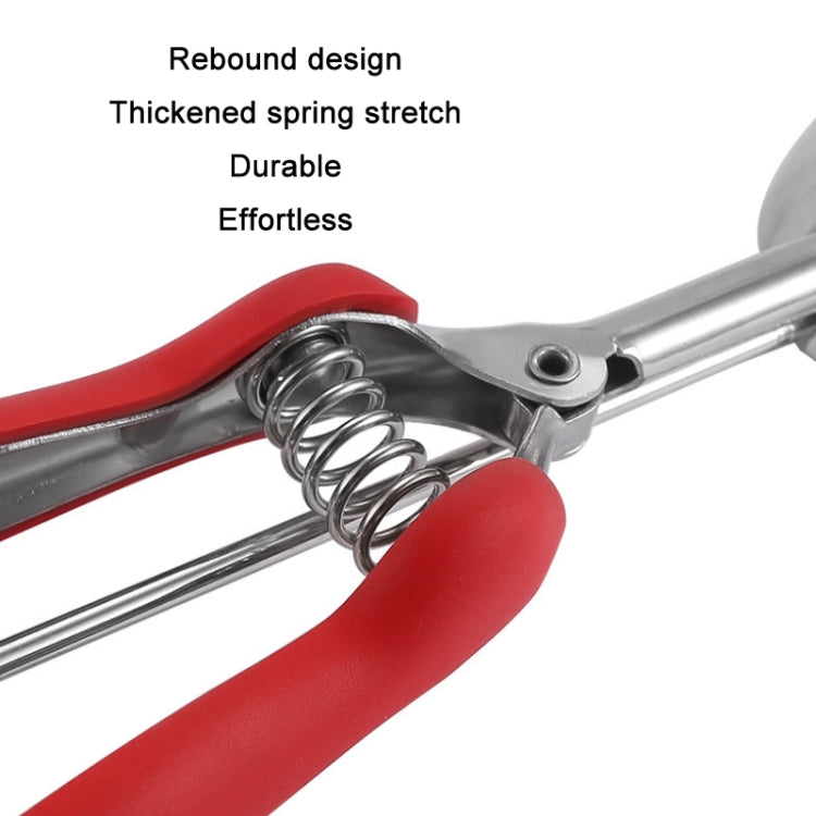 304 Stainless Steel Silicone Handle Ice Cream Scoop, Diameter