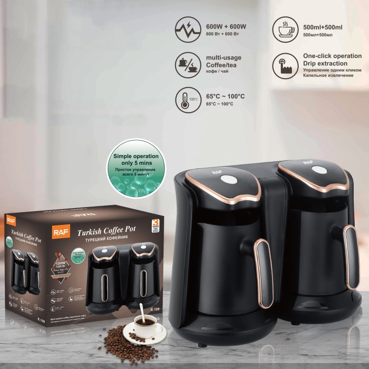 RAF R.109 Household Heating Coffee Pot Portable Office Coffee Tea Maker, EU Plug