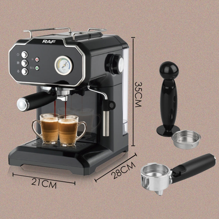 RAF R.104 Home Small Semi Automatic High Pressure Steam Milk Foaming Coffee Machine, EU Plug