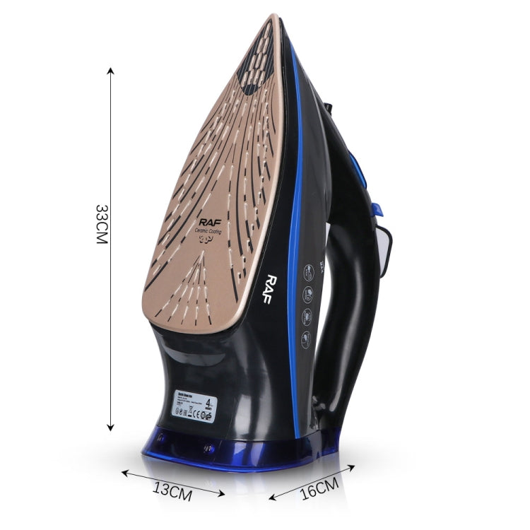 RAF R.1215 Three-Speed Thermostatic Ceramic Soleplate Electric Iron, EU Plug