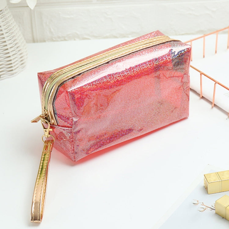 PVC Laser Transparent Portable Cosmetic Bag Travel Toiletry Bag