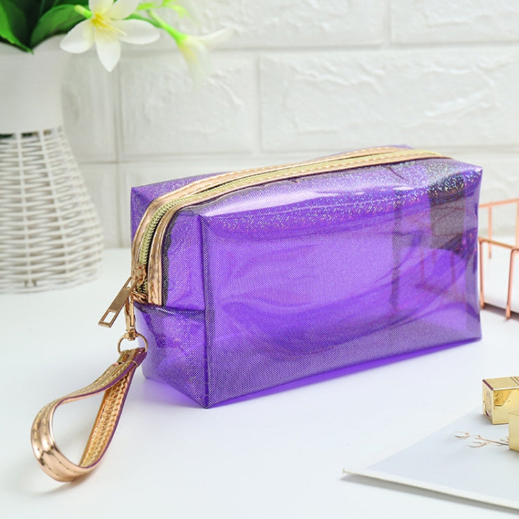 PVC Laser Transparent Portable Cosmetic Bag Travel Toiletry Bag