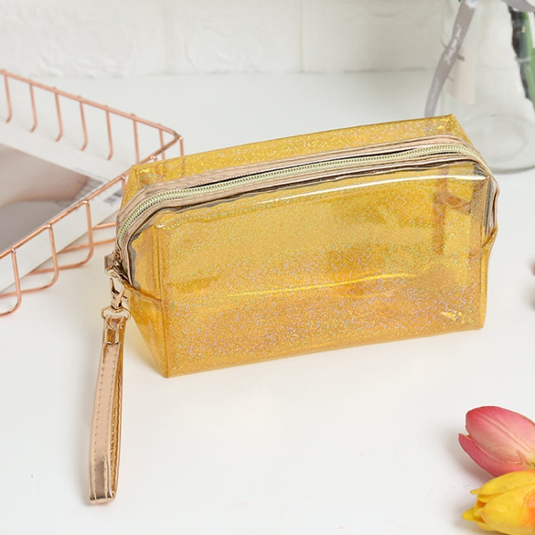 PVC Laser Transparent Portable Cosmetic Bag Travel Toiletry Bag