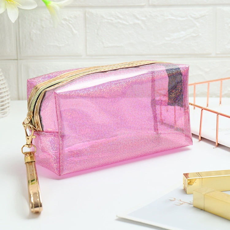 PVC Laser Transparent Portable Cosmetic Bag Travel Toiletry Bag