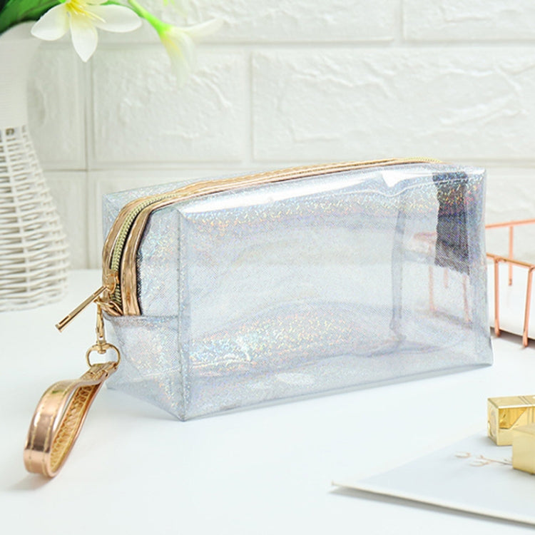 PVC Laser Transparent Portable Cosmetic Bag Travel Toiletry Bag