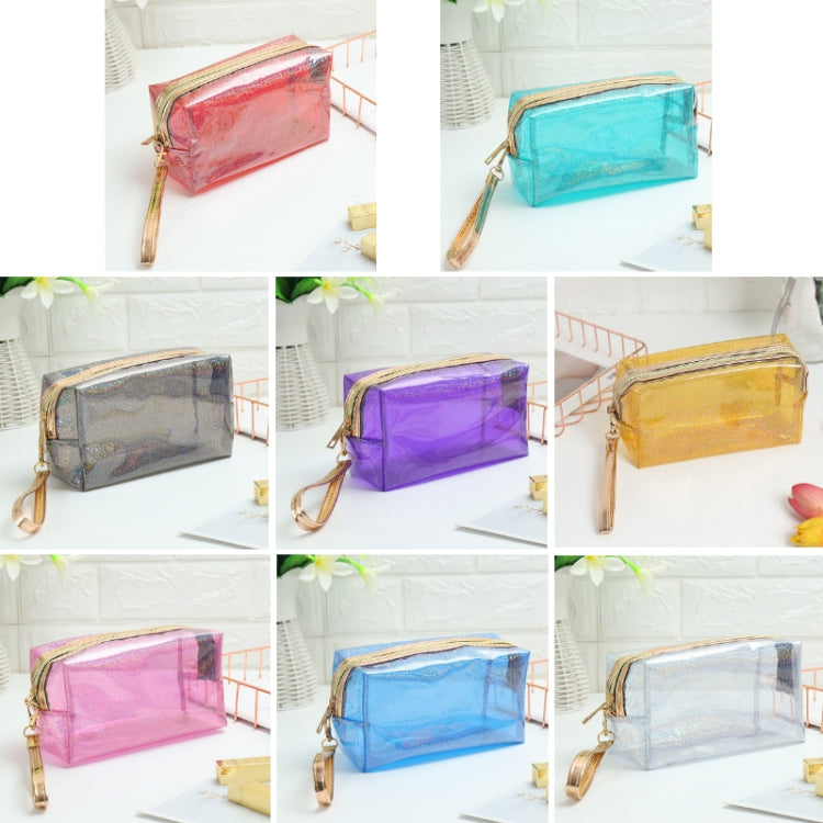 PVC Laser Transparent Portable Cosmetic Bag Travel Toiletry Bag