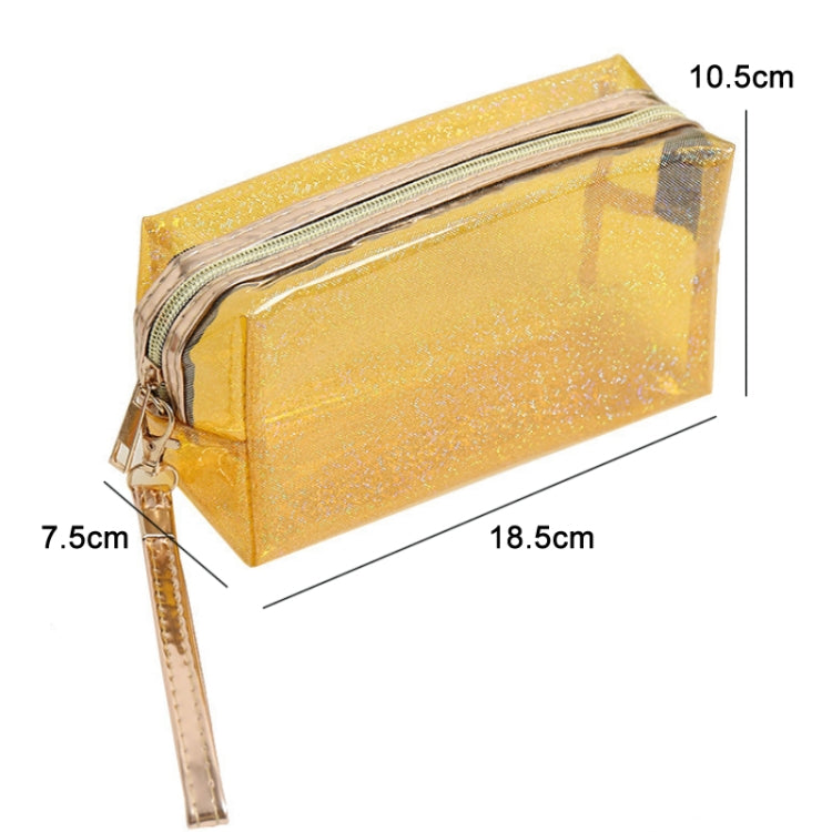 PVC Laser Transparent Portable Cosmetic Bag Travel Toiletry Bag