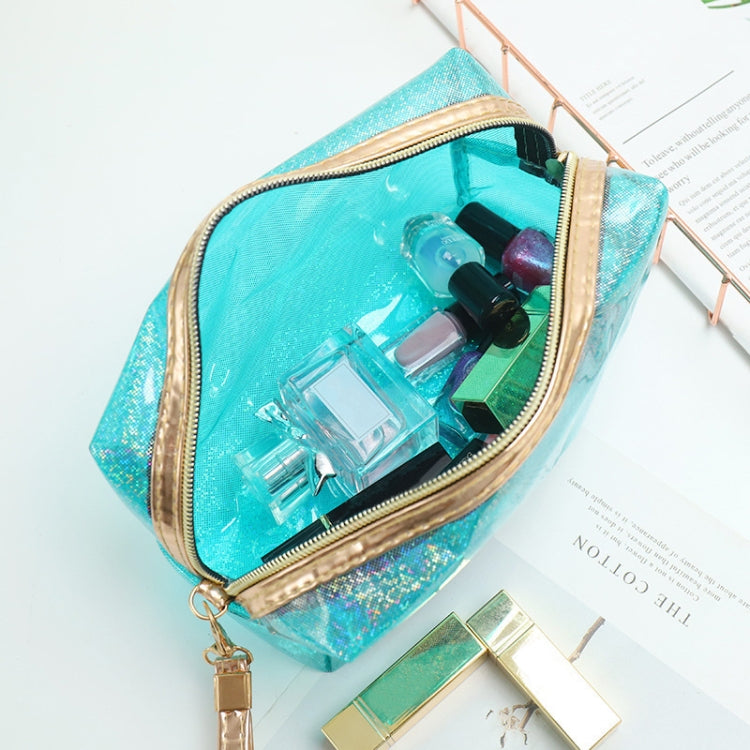 PVC Laser Transparent Portable Cosmetic Bag Travel Toiletry Bag