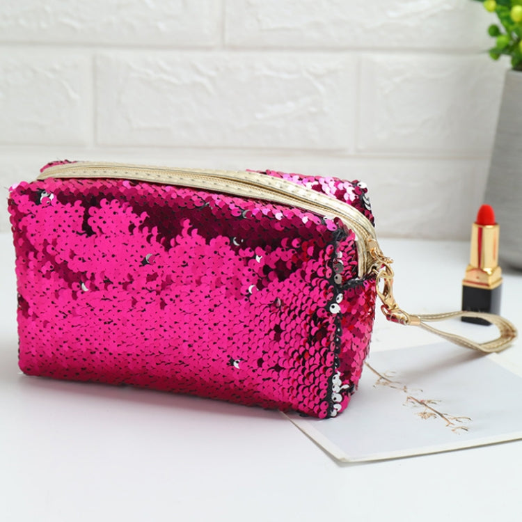 Travel Portable Sequined Anise Cosmetics Tote Storage Bag