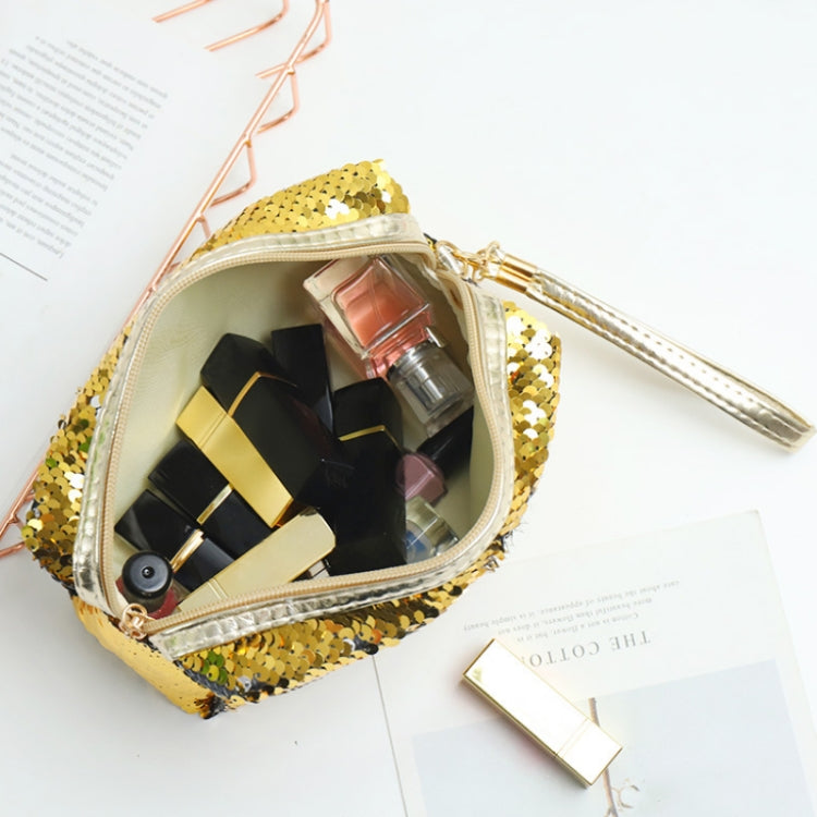 Travel Portable Sequined Anise Cosmetics Tote Storage Bag