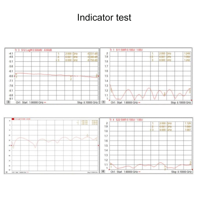 2000~6000MHz SMA 1 To 4 Microstrip Power Splitter