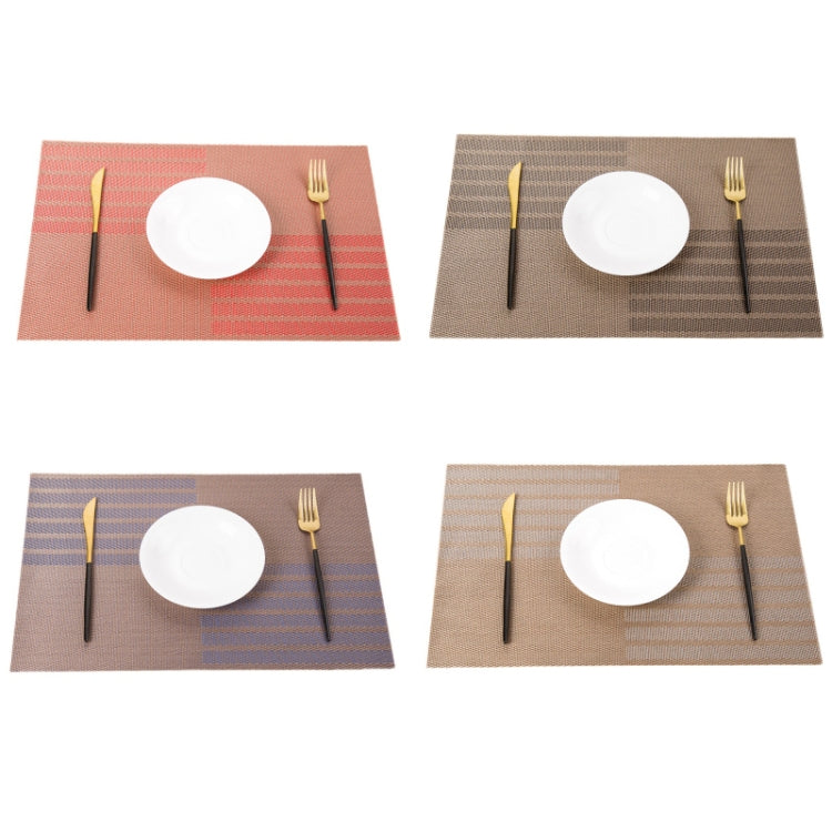 2 PCS PVC Table Top Thermal Insulation Placemat