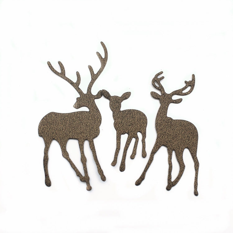 Three Christmas Deer Carbon Steel Embossing Cutting Dies
