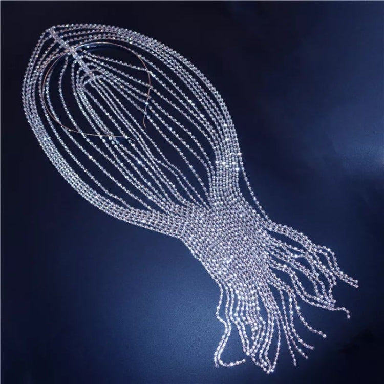 823 Personality Rhinestone Tassel Headband Party Wedding Hair Accessories