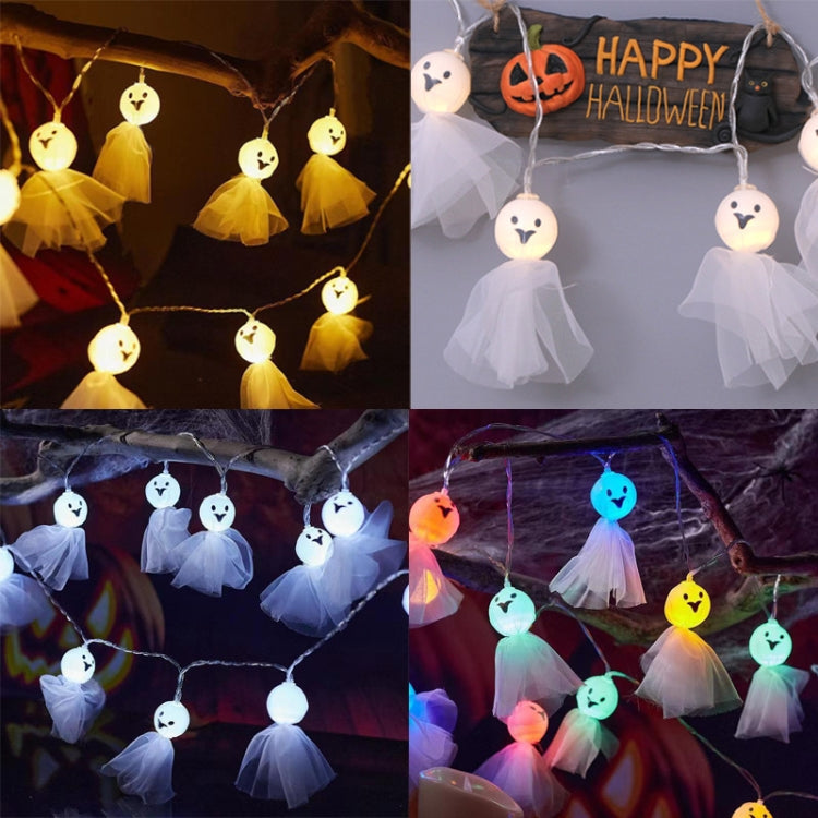 LED Halloween Decoration Luminous Cloth Ghost Ornament String Light