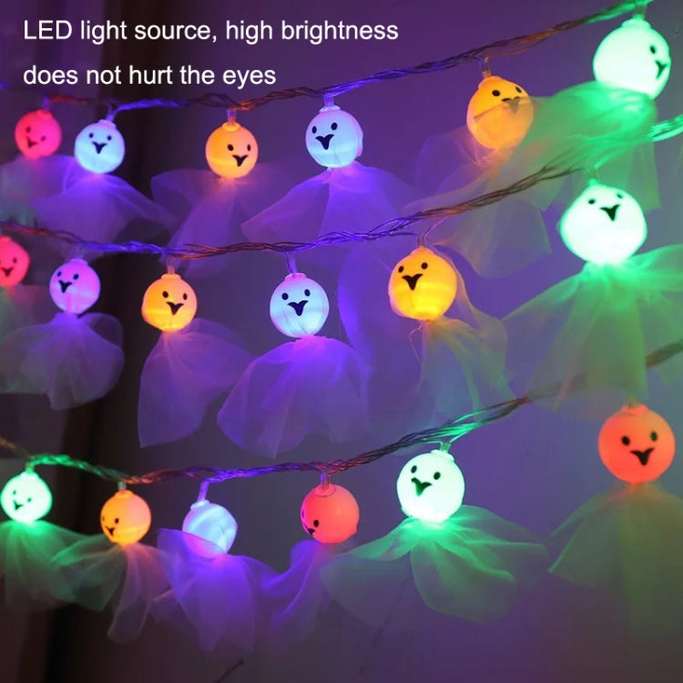 LED Halloween Decoration Luminous Cloth Ghost Ornament String Light