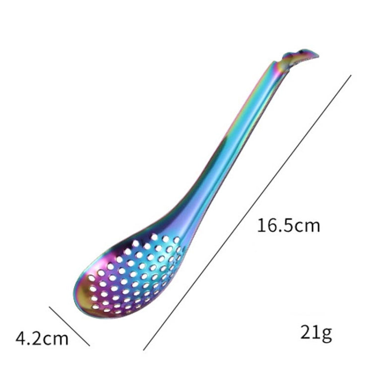 2 PCS 304 Stainless Steel Small Caviar Colander Molecular Cooking Spoon