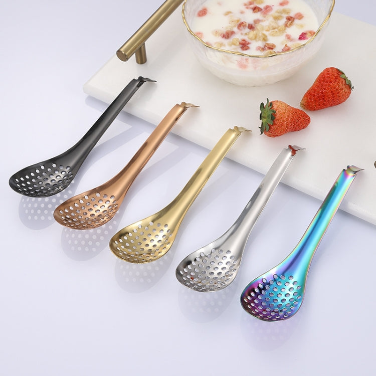 2 PCS 304 Stainless Steel Small Caviar Colander Molecular Cooking Spoon