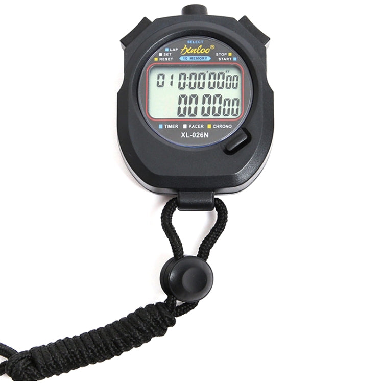 XINLONG XL-026N Double Row 10 Memories Electronic Stopwatch Large Screen Display Referee Timer