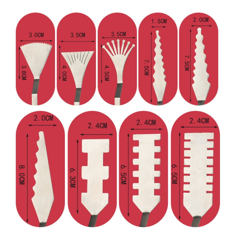 Oil Painting Knife Graffiti Toning Wooden Scraper Student Art Painting Tool, Style: