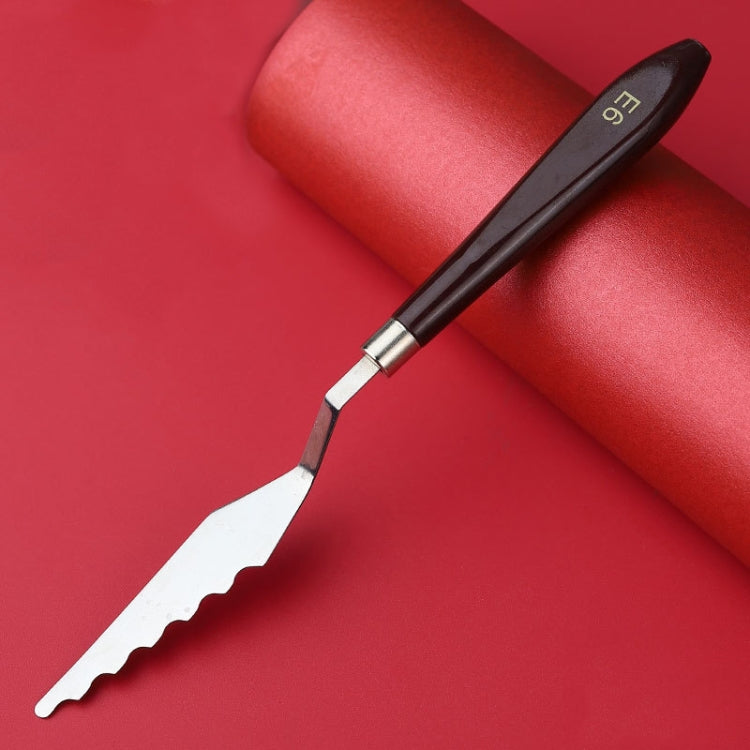 Oil Painting Knife Graffiti Toning Wooden Scraper Student Art Painting Tool, Style: