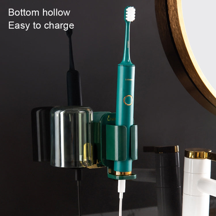 JM056 Toothbrush Rack Wall Mounted Toothpaste Storage Rack, Style: