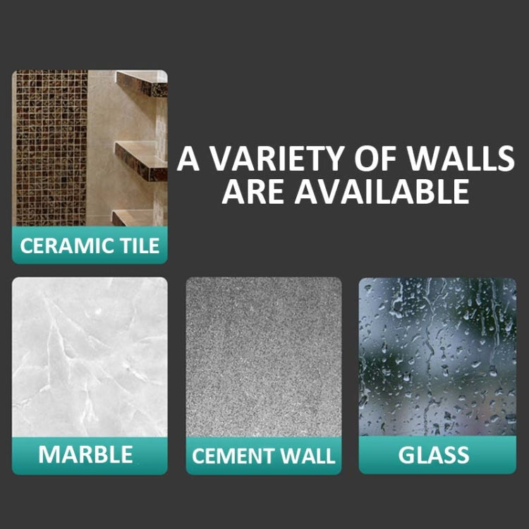 Self-Adhesive Shower arm Head Holder Adjustable Wall Mounted Fixed Base