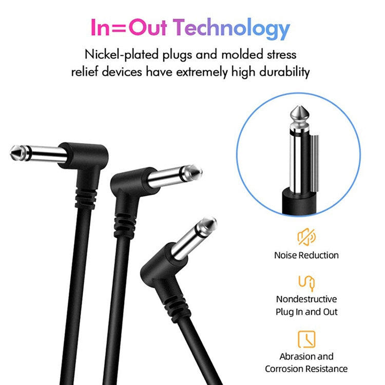 Single Block Audio Instrument Electric Guitar Effect Line, Cable Length: