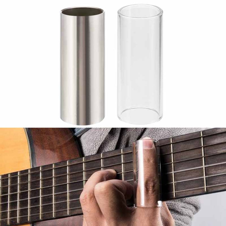 Metal Electric Guitar Glide Pipe Glass Guitar Glide Stick Finger Set