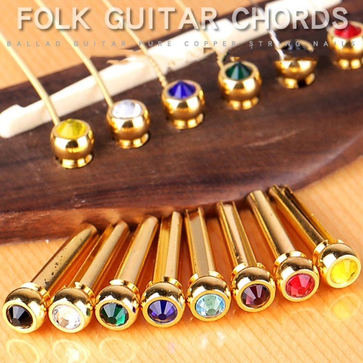 6PCS Guitar Dipping Pure Copper Citrimine Guitar Caps, Style: