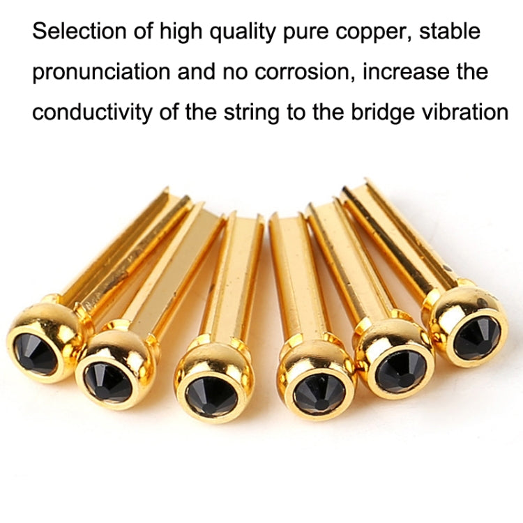6PCS Guitar Dipping Pure Copper Citrimine Guitar Caps, Style: