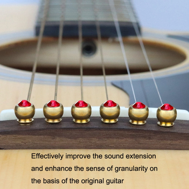 6PCS Guitar Dipping Pure Copper Citrimine Guitar Caps, Style: