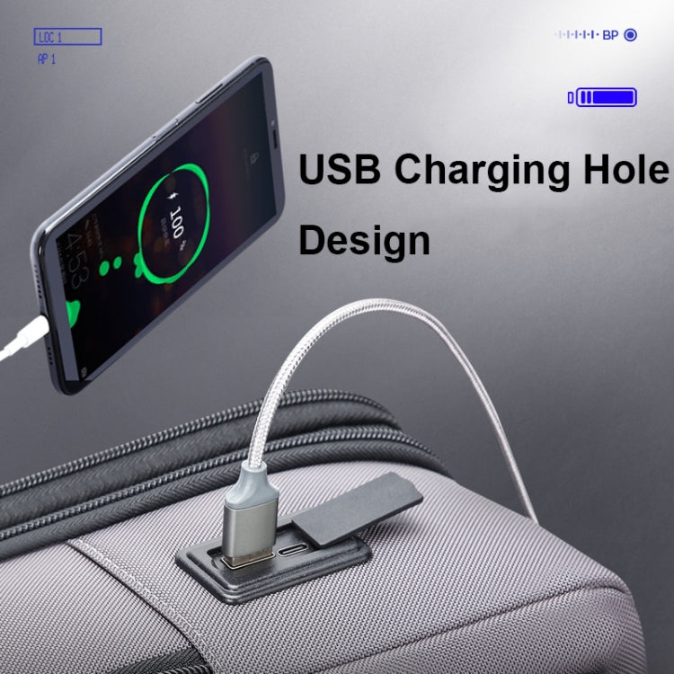 Bopai 61-121518 Multi-compartment Waterproof Expandable Backpack with USB Charging Hole