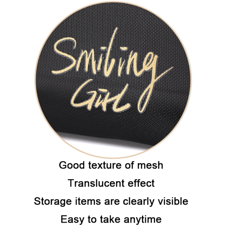 Travel Large Capacity Transparent Mesh Cosmetic Bag, Style: