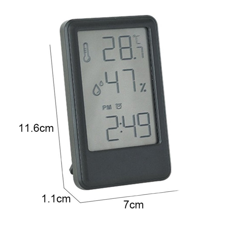 9032 LCD Large Screen Display Alarm Clock Temperature and Humidity Meter