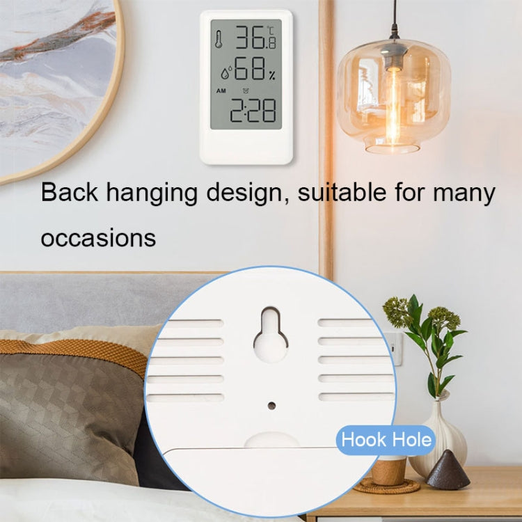 9032 LCD Large Screen Display Alarm Clock Temperature and Humidity Meter