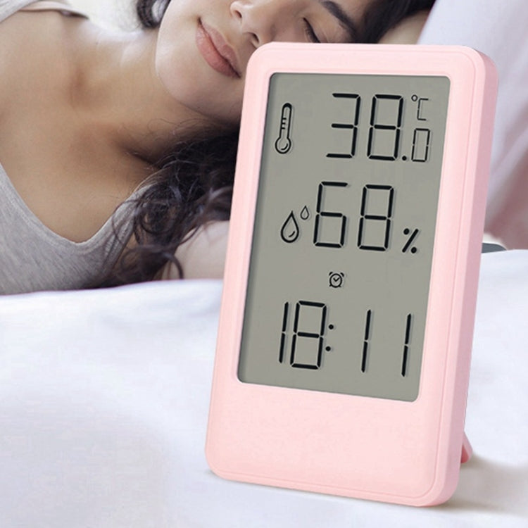 9032 LCD Large Screen Display Alarm Clock Temperature and Humidity Meter
