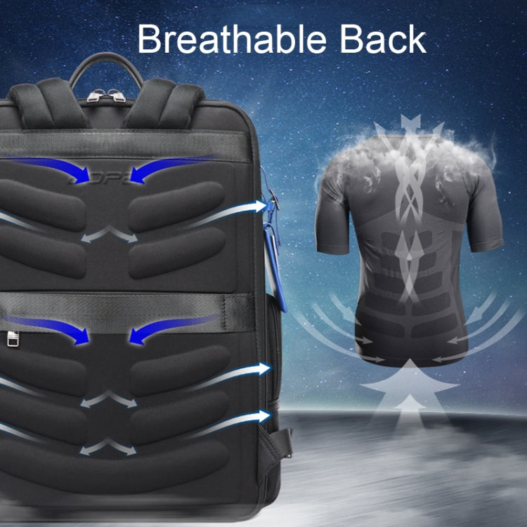 Bopai 61-121981 Multifunctional Anti-theft Laptop Business Backpack with USB Charging Hole