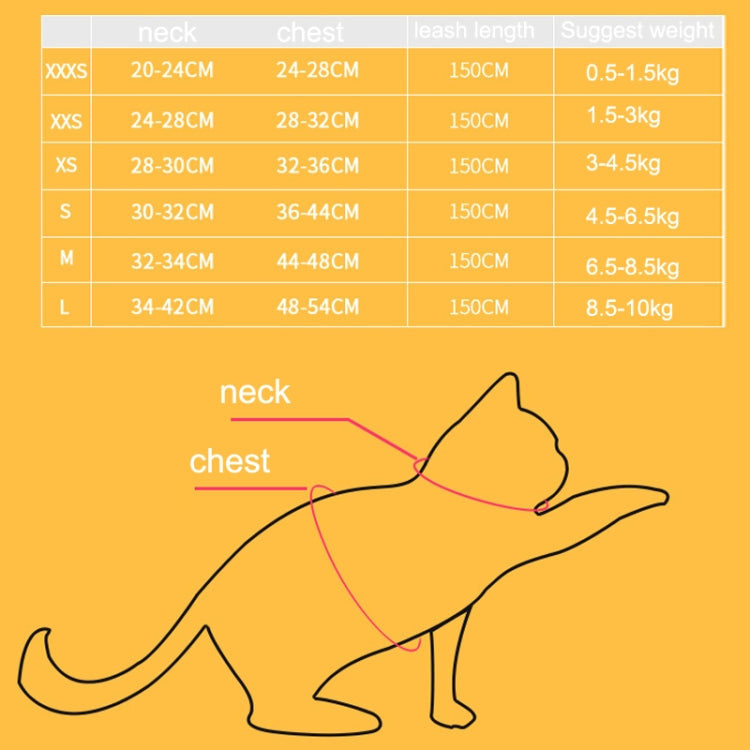 TM050 Pet Chest Strap Vest Type Breathable Reflective Traction Rope