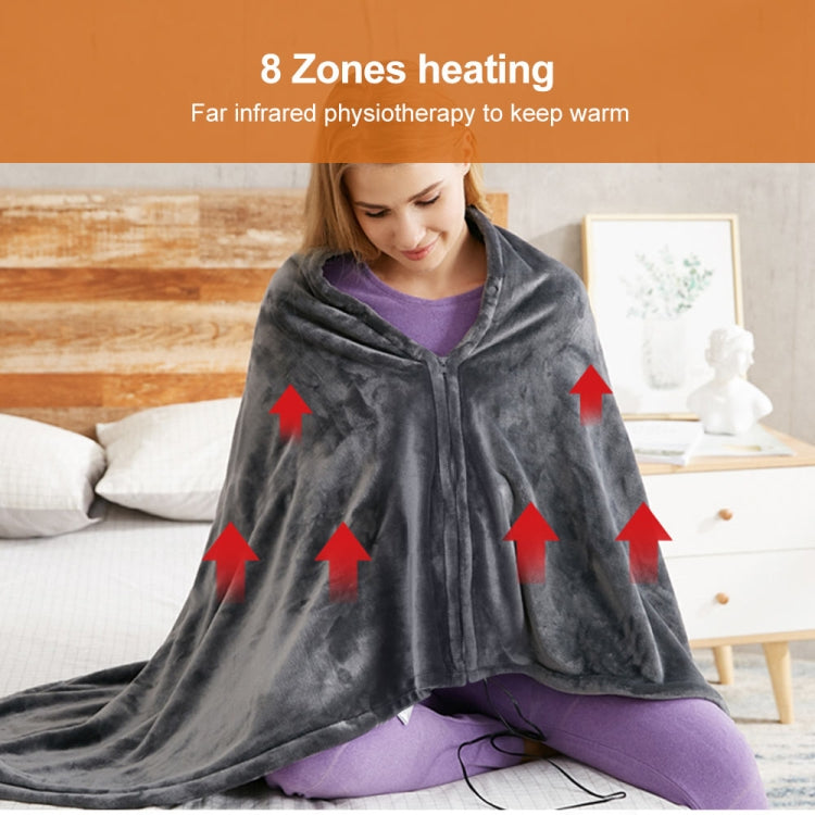 3-speed Temperature Control 8-zone Heating USB Electric Shawl Electric Blanket