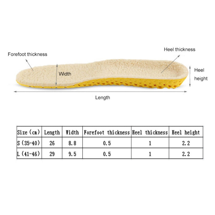 Imitation Lamb Wool Thickened Invisible Thermal Insole